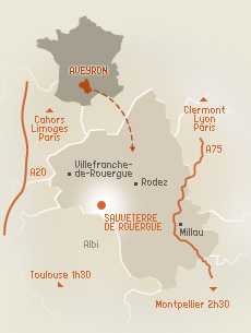 Sauveterre de Rouergue en Aveyron